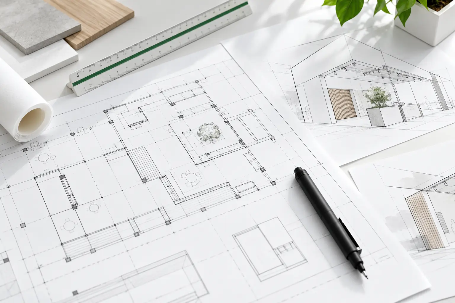 Conceptual exhibition floor plans and planning tools